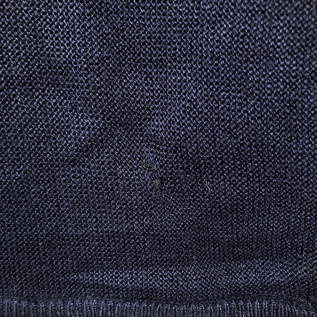 Vintage 70s-80'S Lacoste Chemise French Lacoste acrylic knit cardigan, men's size XL acrylic navy blue type Vintage Second Hand