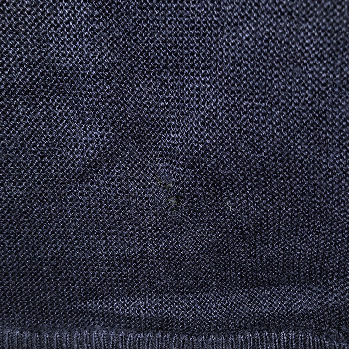Vintage 70s-80'S Lacoste Chemise French Lacoste acrylic knit cardigan, men's size XL acrylic navy blue type Vintage Second Hand