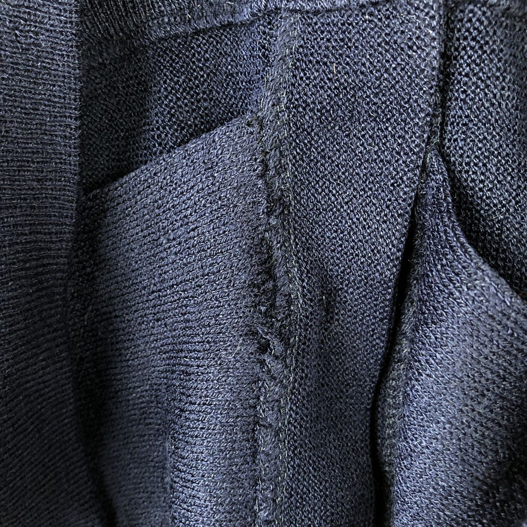Vintage 70s-80'S Lacoste Chemise French Lacoste acrylic knit cardigan, men's size XL acrylic navy blue type Vintage Second Hand