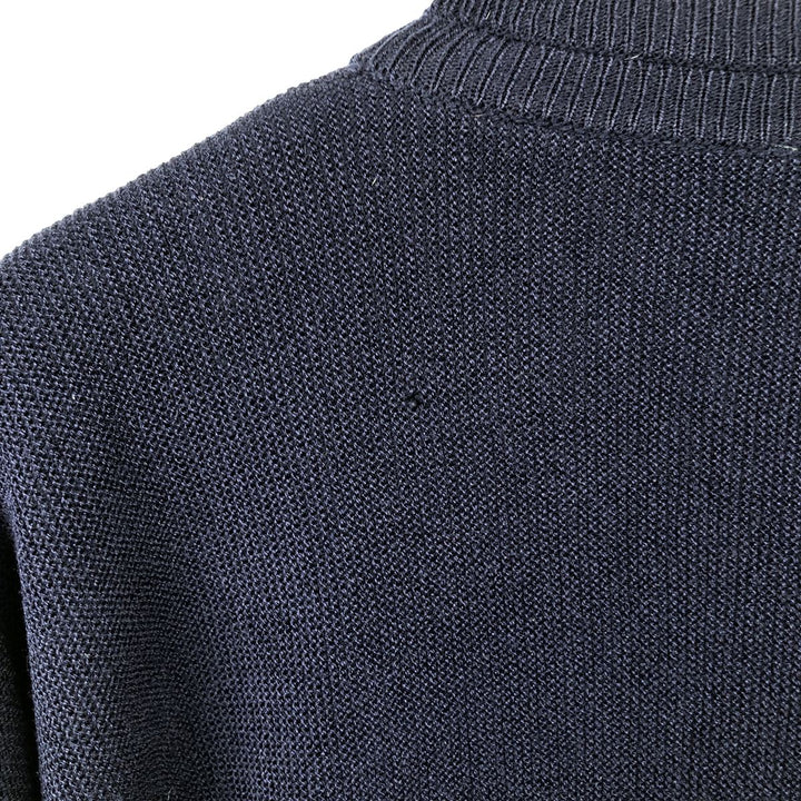 Vintage 70s-80'S Lacoste Chemise French Lacoste acrylic knit cardigan, men's size XL acrylic navy blue type Vintage Second Hand
