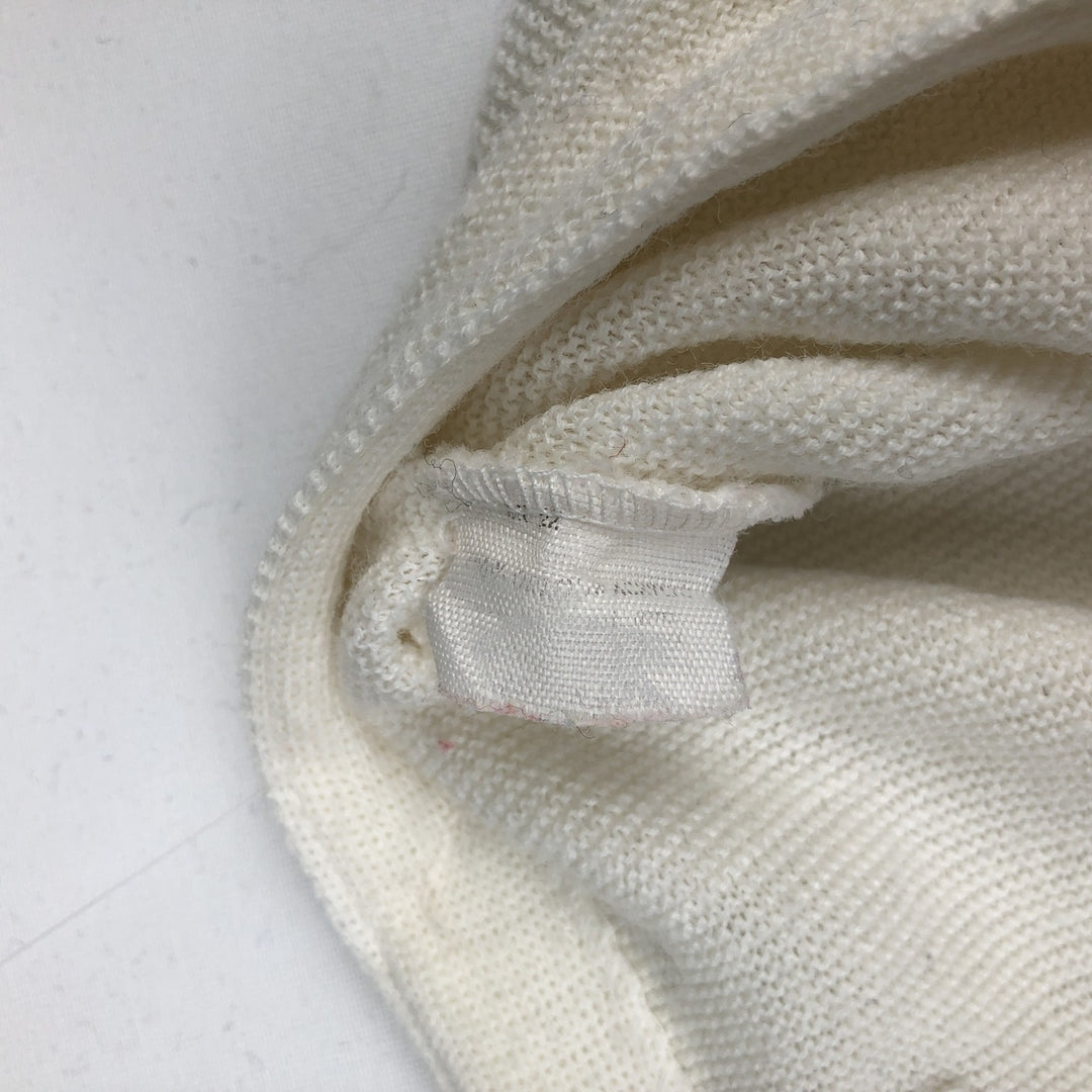 1970'S The Kimberton Pickering knit cardigan, made in USA, men's size L equivalent, vintage. unclear ivory Vintage Second Hand