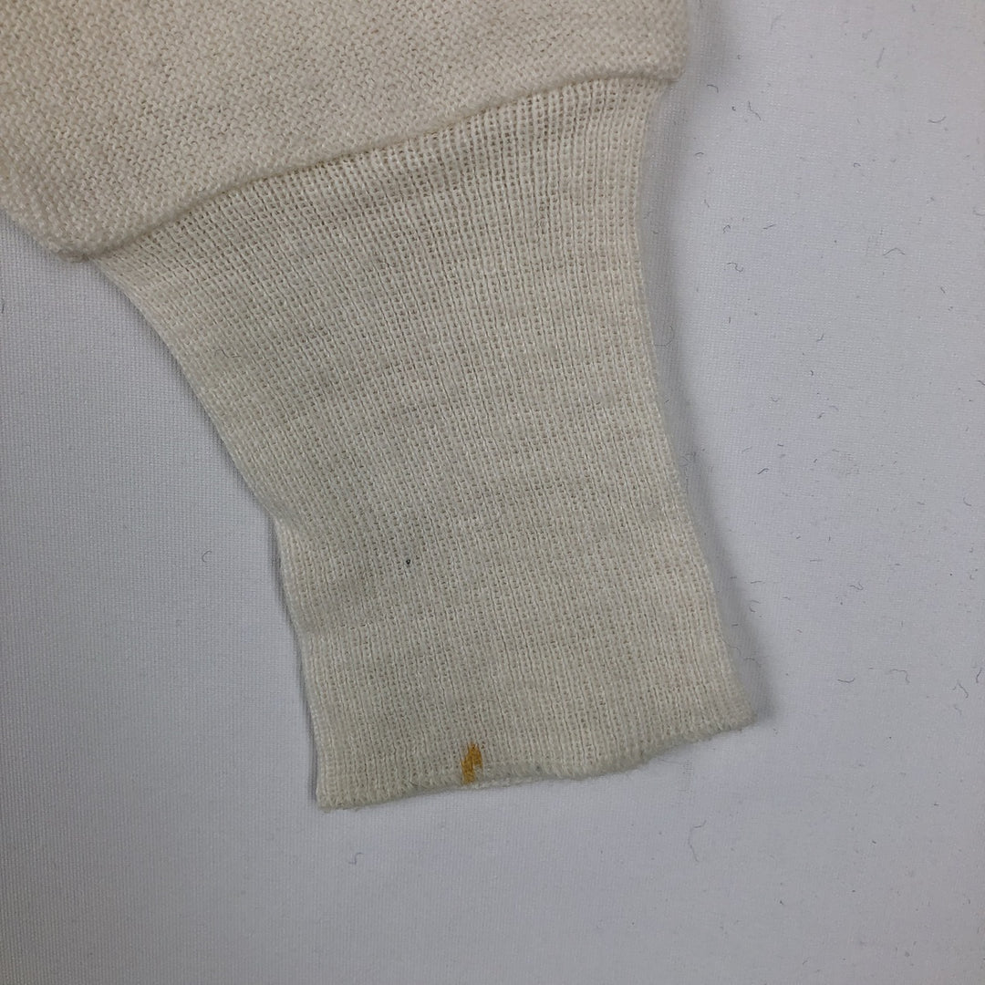 1970'S The Kimberton Pickering knit cardigan, made in USA, men's size L equivalent, vintage. unclear ivory Vintage Second Hand
