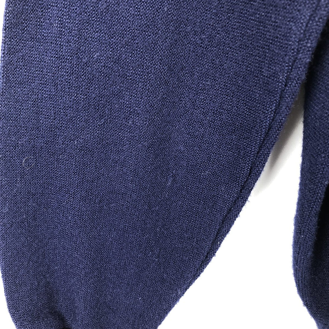 70s-80'S LORD JEFF JEFFLINKS Acrylic Knit Cardigan, Made in USA, Men's XL equivalent, Vintage acrylic navy blue type Vintage Second Hand