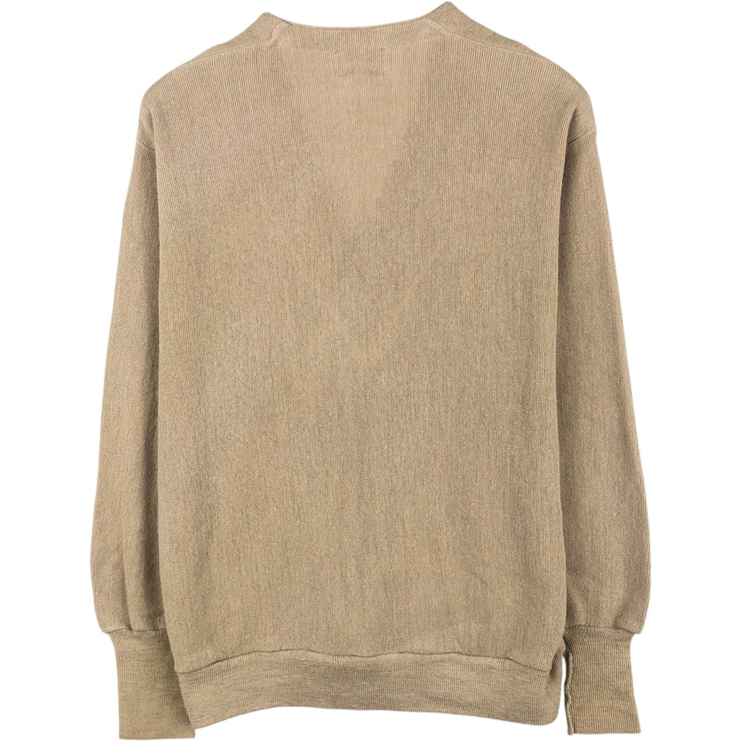 1980'S JCPenney THE FOX COLLECTION Knit Cardigan, Men's Size XL (approx.), Vintage unclear Beige type Vintage Second Hand