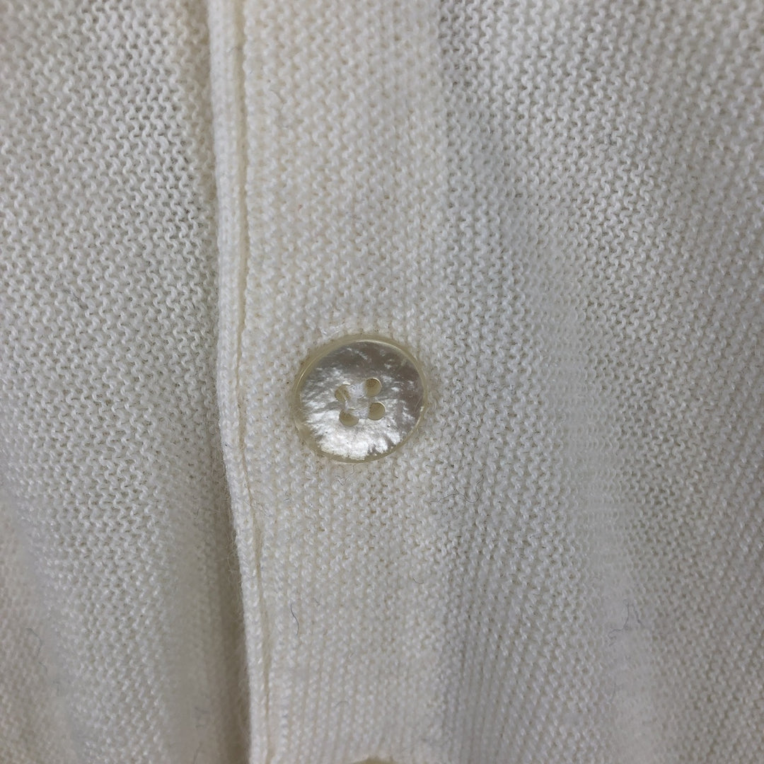 1970'S LORD JEFF JEFFLINKS Acrylic Knit Cardigan, Made in USA, Men's XL equivalent, Vintage Oron Acrylic ivory Vintage Second Hand