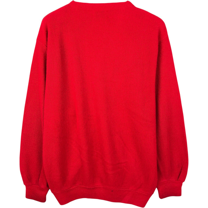 1960'S Westwood knit cardigan, made in USA, men's size M equivalent, vintage. unclear red type Vintage Second Hand