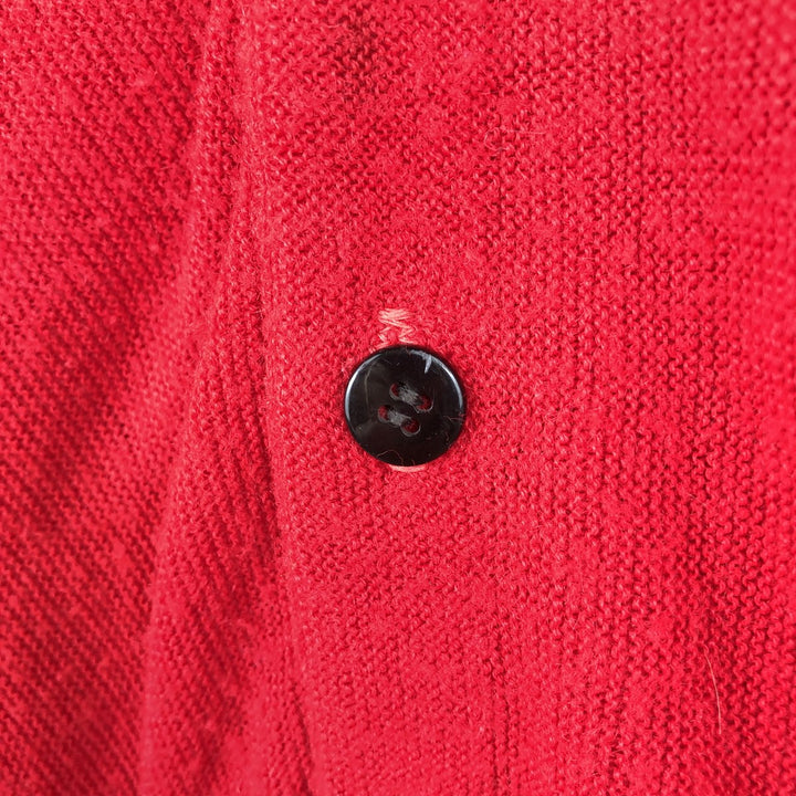 1960'S Westwood knit cardigan, made in USA, men's size M equivalent, vintage. unclear red type Vintage Second Hand