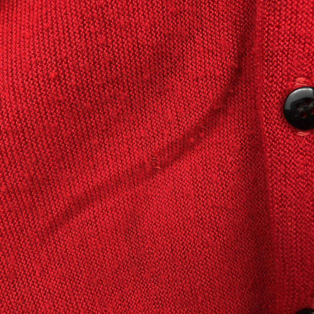 1960'S Westwood knit cardigan, made in USA, men's size M equivalent, vintage. unclear red type Vintage Second Hand