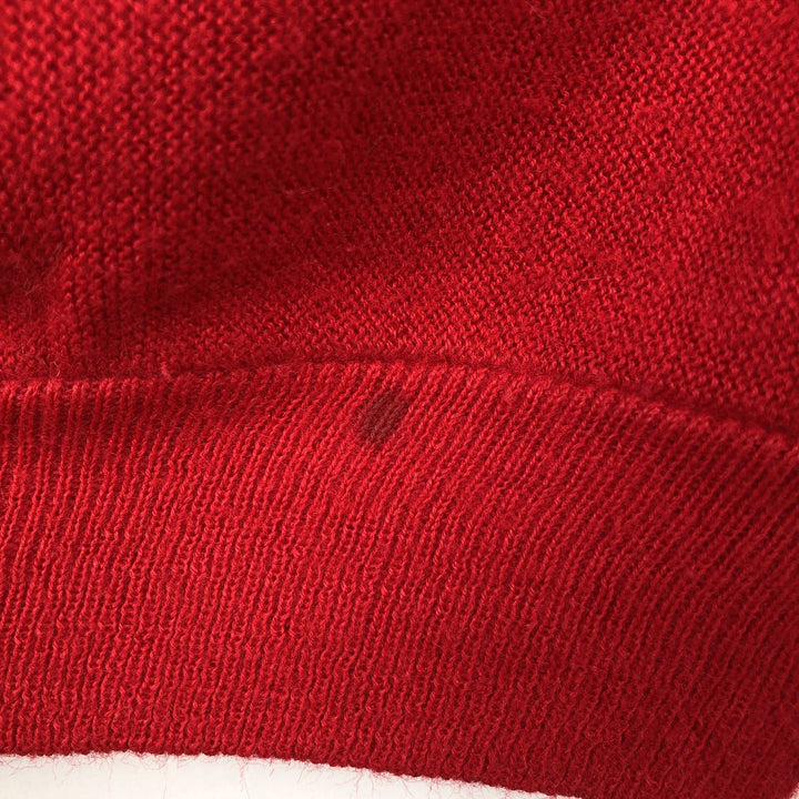 1960'S Westwood knit cardigan, made in USA, men's size M equivalent, vintage. unclear red type Vintage Second Hand