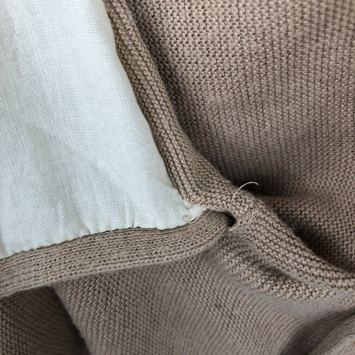 70s-80'S Sears KINGS ROAD knit cardigan, men's size L equivalent, vintage. unclear Beige type Vintage Second Hand