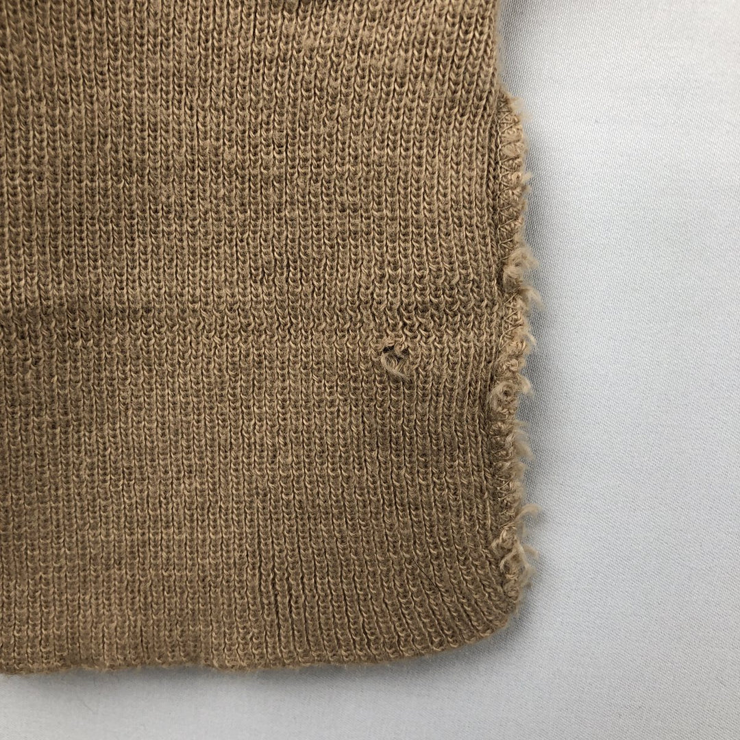 70s-80'S Sears KINGS ROAD knit cardigan, men's size L equivalent, vintage. unclear Beige type Vintage Second Hand