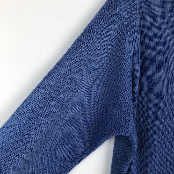 1970'S LORD JEFF JEFFLINKS Acrylic Knit Cardigan, Made in USA, Men's XL equivalent, Vintage Oron Acrylic blue type Vintage Second Hand