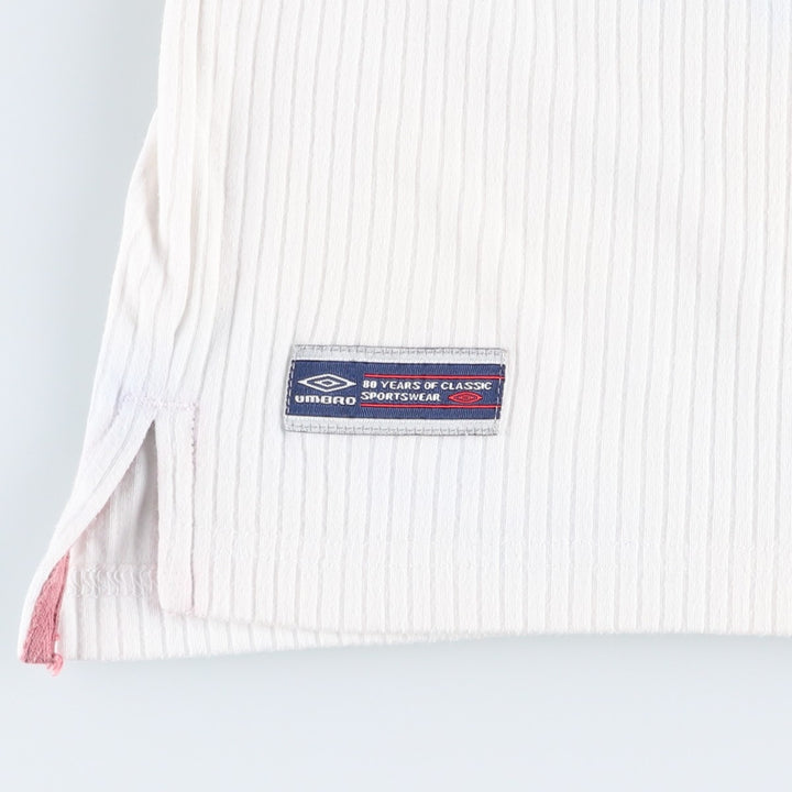~2000'S Umbro Rib-Knit Logo T-Shirt, Men's Size XL polyester white type Vintage Second Hand