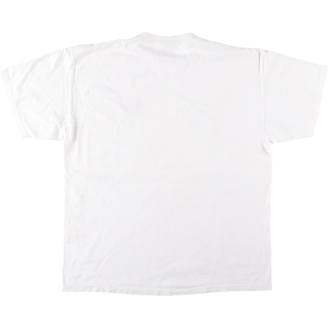 Reebok logo t-shirt, men's size XL. cotton white type Vintage Second Hand
