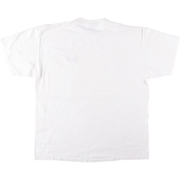 Reebok logo t-shirt, men's size XL. cotton white type Vintage Second Hand
