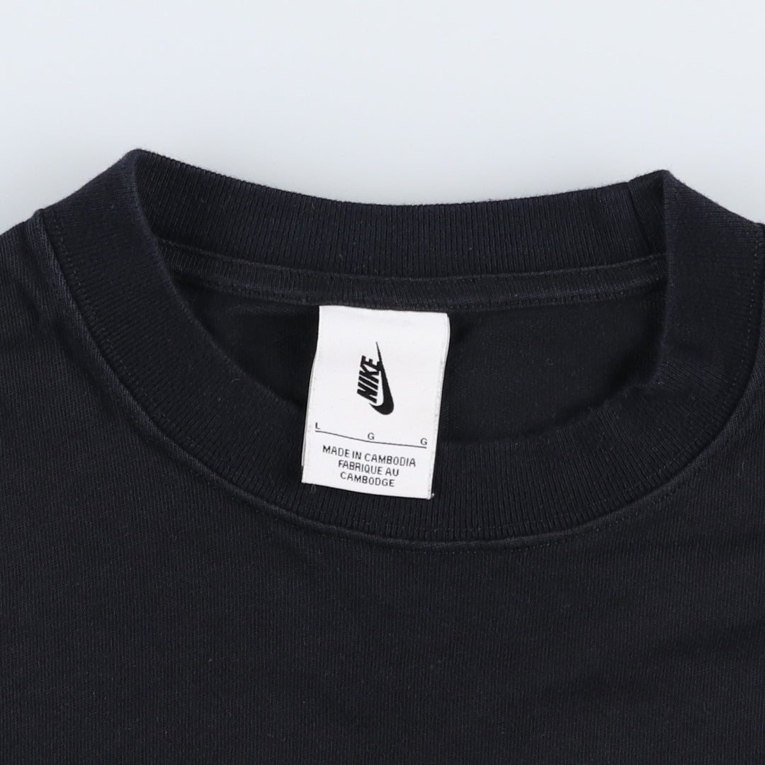 Nike One Point Logo T-shirt, Men's Size L unclear black type Vintage Second Hand