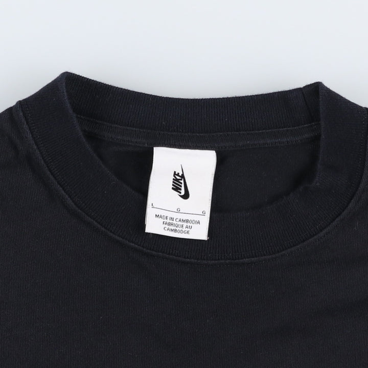 Nike One Point Logo T-shirt, Men's Size L unclear black type Vintage Second Hand