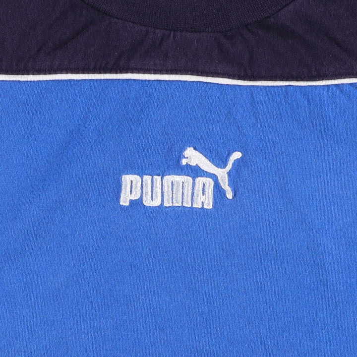 90s-00'S Puma Two-Tone Logo T-Shirt, Men's Size M (approx.) unclear blue type Vintage Second Hand