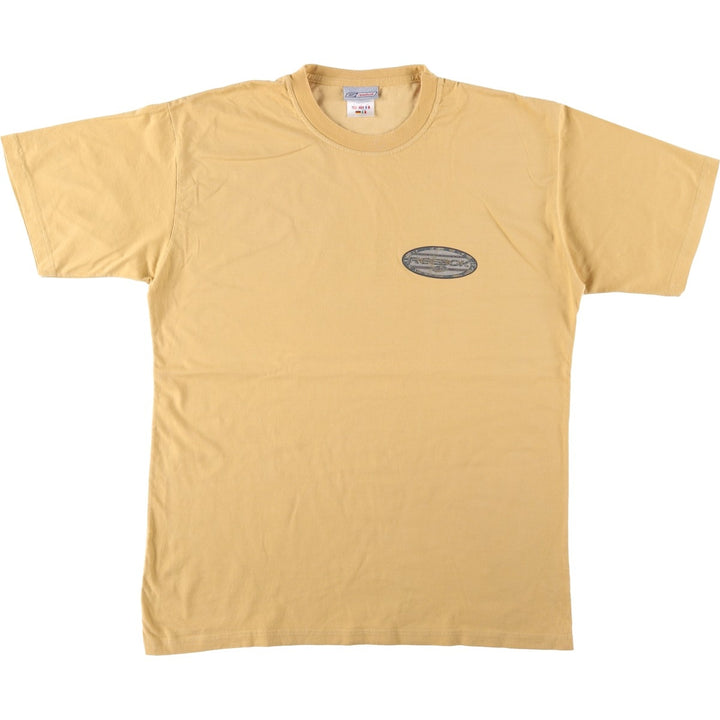 2000'S Reebok Logo Print T-Shirt, Men's Size XL cotton yellow type Vintage Second Hand