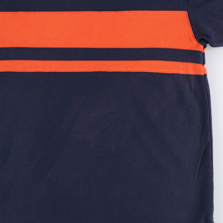 2000'S Reebok pique knit t-shirt with a single logo, men's size XL equivalent. unclear navy blue type Vintage Second Hand