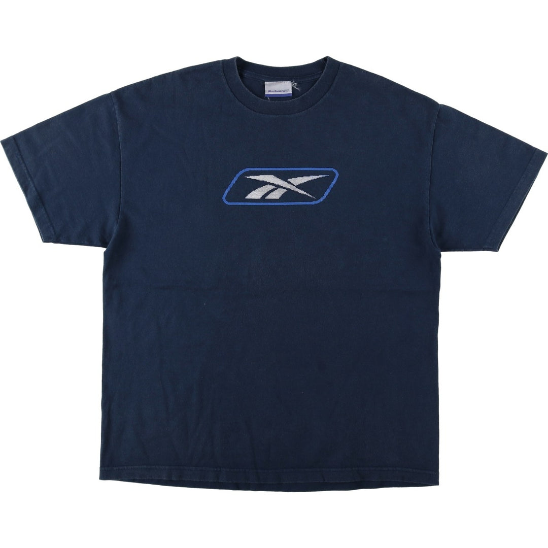 2000'S Reebok Logo Print T-Shirt, Men's Size XL unclear navy blue type Vintage Second Hand