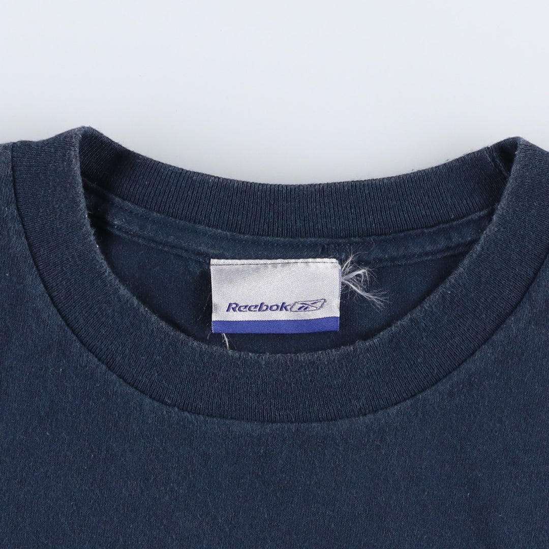 2000'S Reebok Logo Print T-Shirt, Men's Size XL unclear navy blue type Vintage Second Hand