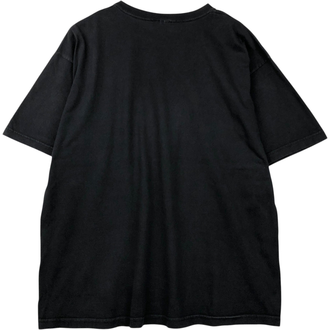 Adidas logo T-shirt, men's XL size cotton black type Vintage Second Hand