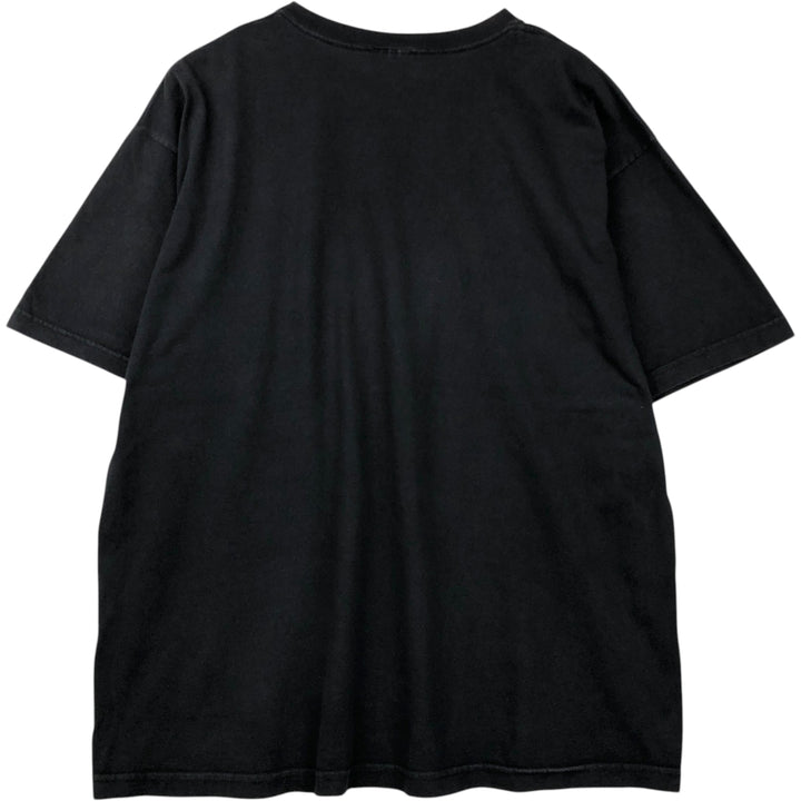 Adidas logo T-shirt, men's XL size cotton black type Vintage Second Hand