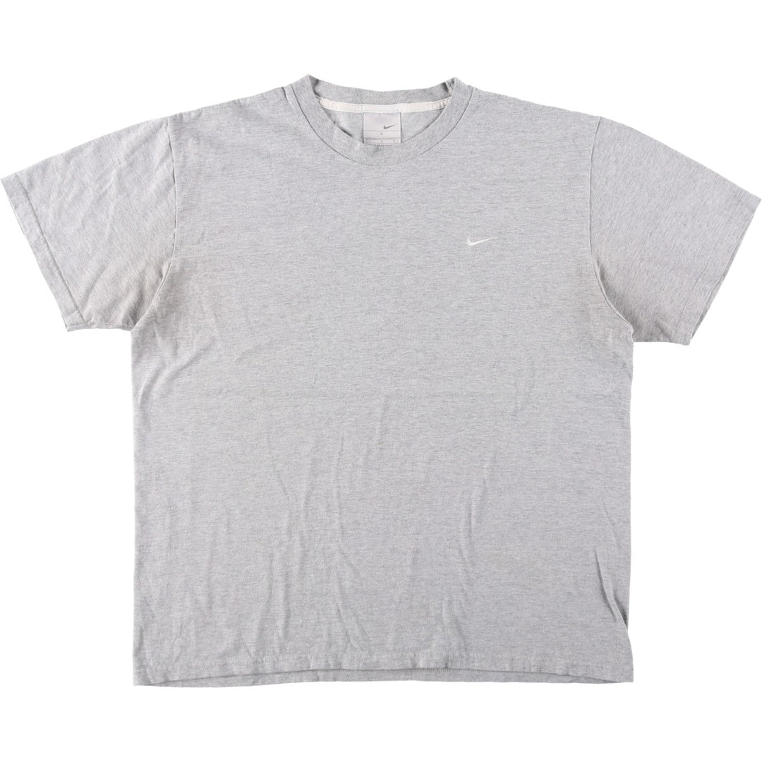 00'S Nike One Point Logo T-shirt Men's L size cotton gray type Vintage Second Hand