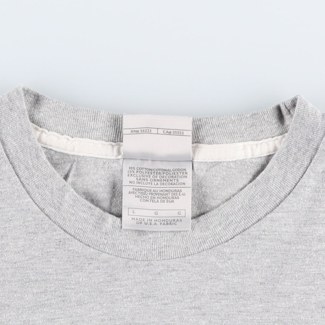 00'S Nike One Point Logo T-shirt Men's L size cotton gray type Vintage Second Hand