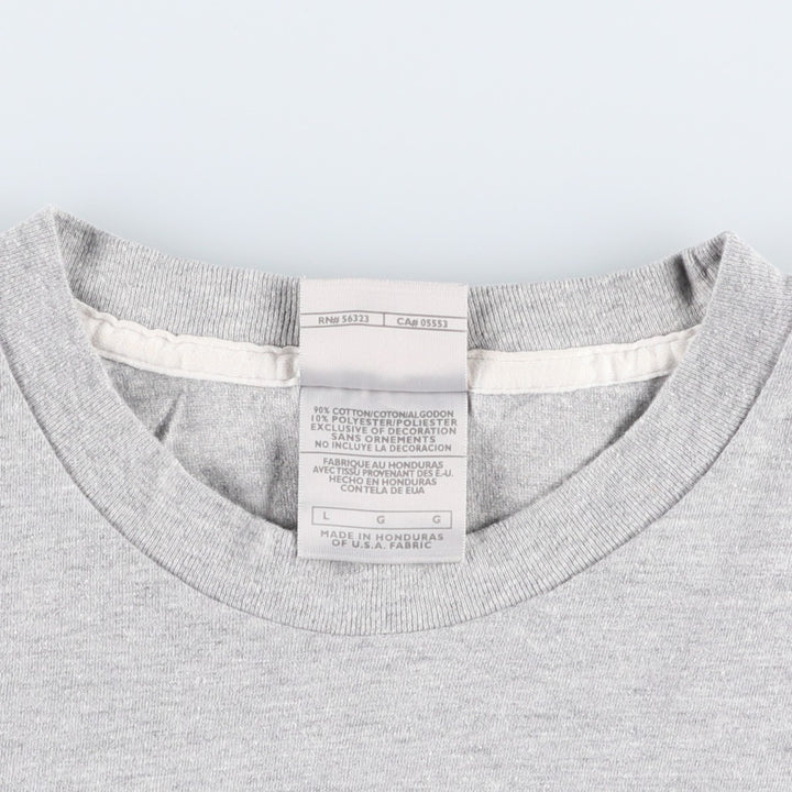 00'S Nike One Point Logo T-shirt Men's L size cotton gray type Vintage Second Hand