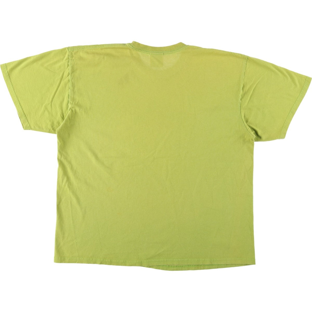 2000'S Nike Center Logo Print T-Shirt, Men's Size XL cotton green type yellow green Vintage Second Hand