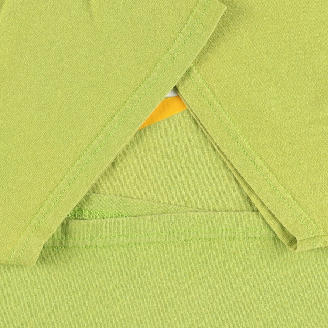 2000'S Nike Center Logo Print T-Shirt, Men's Size XL cotton green type yellow green Vintage Second Hand