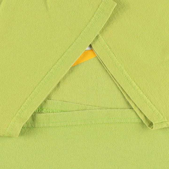 2000'S Nike Center Logo Print T-Shirt, Men's Size XL cotton green type yellow green Vintage Second Hand