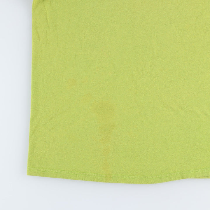 2000'S Nike Center Logo Print T-Shirt, Men's Size XL cotton green type yellow green Vintage Second Hand