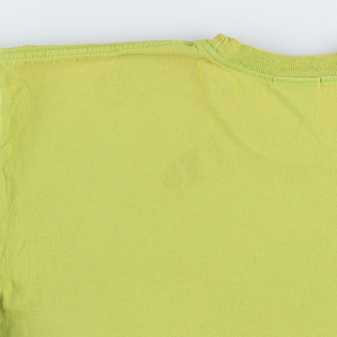 2000'S Nike Center Logo Print T-Shirt, Men's Size XL cotton green type yellow green Vintage Second Hand