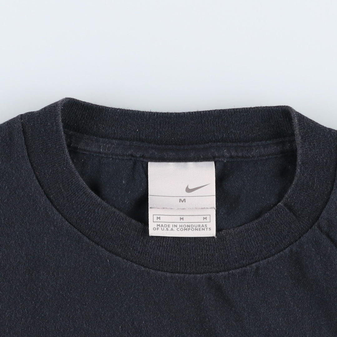 2000'S Nike Center Logo Print T-Shirt, Men's Size M (approx.) cotton black type Vintage Second Hand