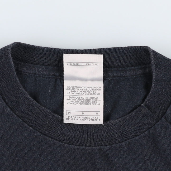 2000'S Nike Center Logo Print T-Shirt, Men's Size M (approx.) cotton black type Vintage Second Hand