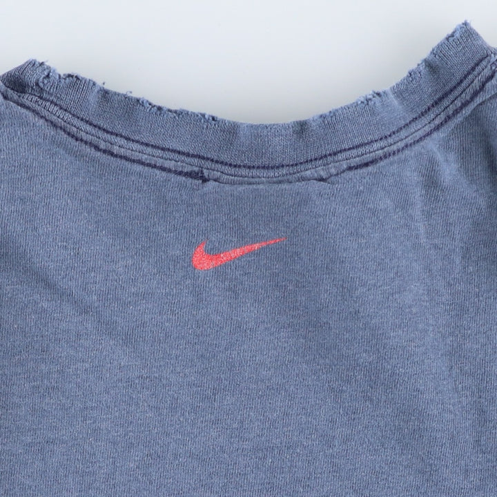 2000'S Nike Center Logo Print T-Shirt, Men's Size XL cotton navy blue type Vintage Second Hand