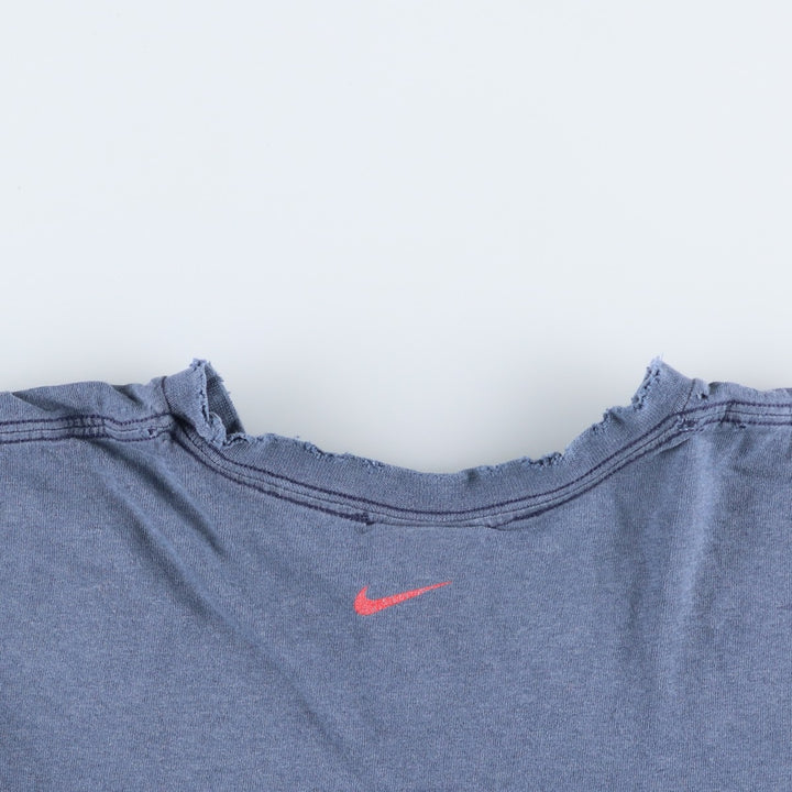 2000'S Nike Center Logo Print T-Shirt, Men's Size XL cotton navy blue type Vintage Second Hand