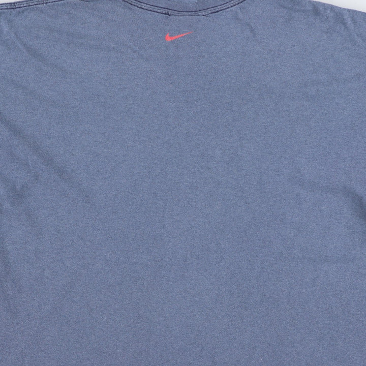 2000'S Nike Center Logo Print T-Shirt, Men's Size XL cotton navy blue type Vintage Second Hand