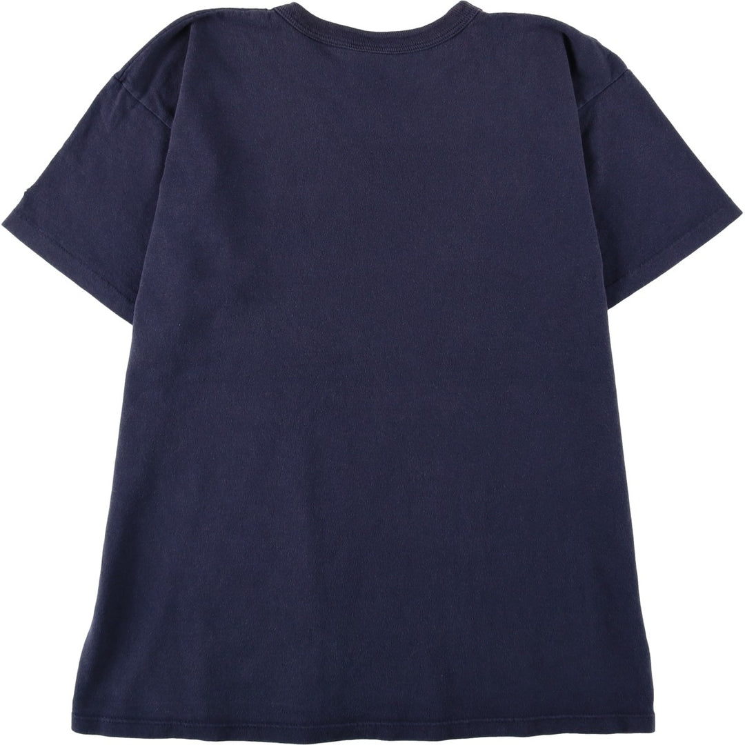 90'S Champion Logo Print T-Shirt Made in USA Men's XL Vintage cotton navy blue type Vintage Second Hand