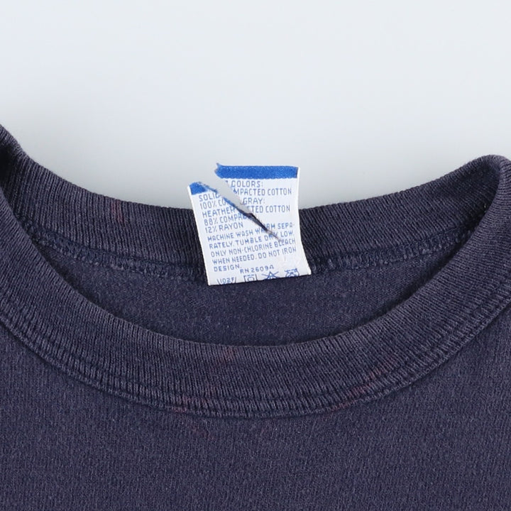 90'S Champion Logo Print T-Shirt Made in USA Men's XL Vintage cotton navy blue type Vintage Second Hand