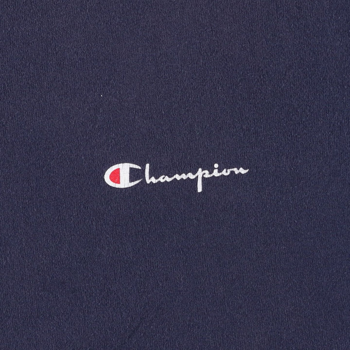 90'S Champion Logo Print T-Shirt Made in USA Men's XL Vintage cotton navy blue type Vintage Second Hand