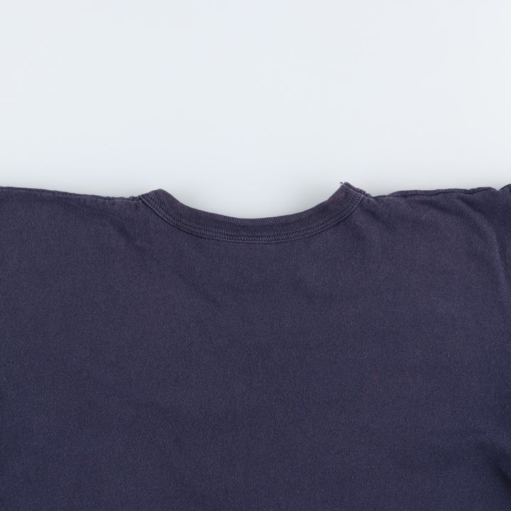 90'S Champion Logo Print T-Shirt Made in USA Men's XL Vintage cotton navy blue type Vintage Second Hand
