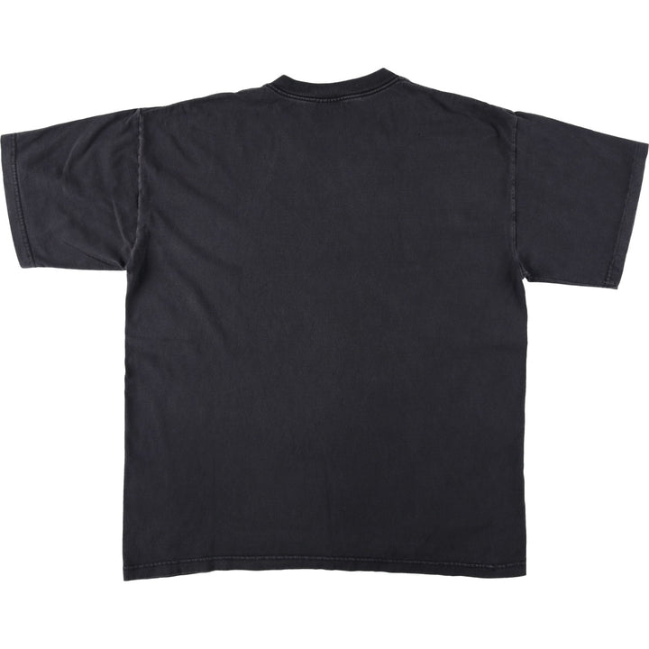 90s-00'S Adidas logo T-shirt, made in USA, men's size L equivalent. cotton black type Vintage Second Hand