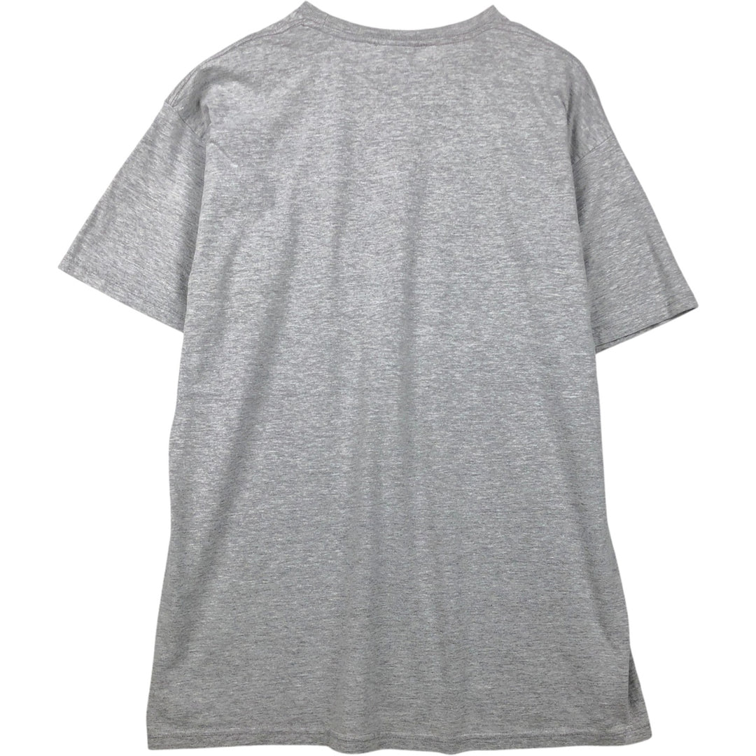 Nike sports print t-shirt, men's size XL. cotton gray type Vintage Second Hand