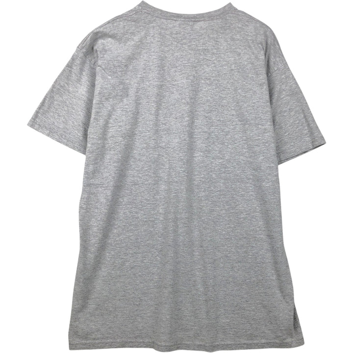 Nike sports print t-shirt, men's size XL. cotton gray type Vintage Second Hand
