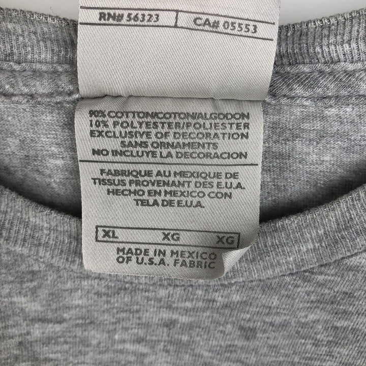 Nike sports print t-shirt, men's size XL. cotton gray type Vintage Second Hand