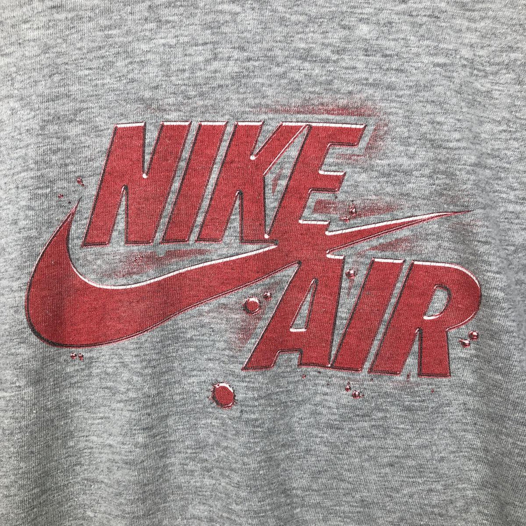 Nike sports print t-shirt, men's size XL. cotton gray type Vintage Second Hand